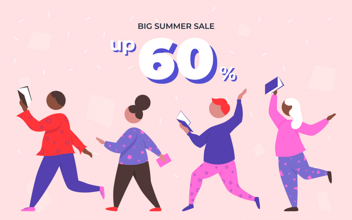 big summer sale up to 60%